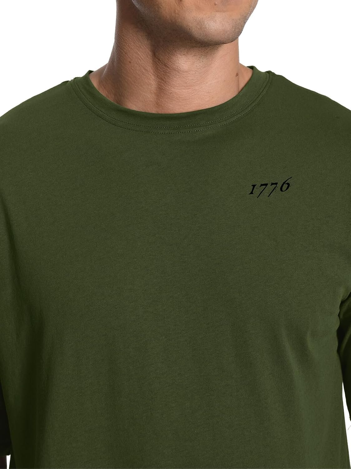 Men's Graphic Tees Short Sleeve 1776 USA Flag Crewneck Casual American Patriotic Regular T-Shirt for Men - Image 6