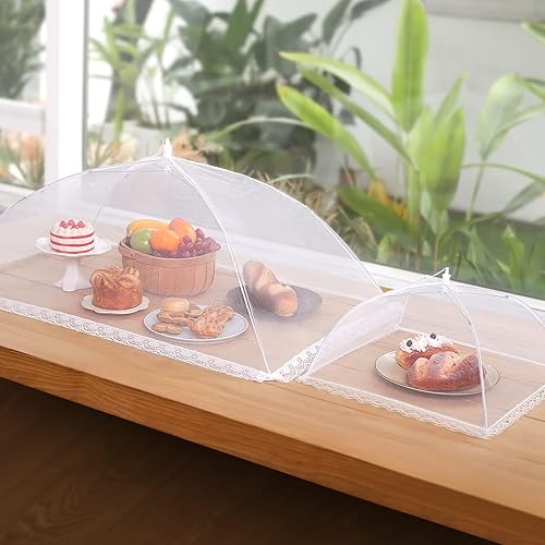 Miniatura 7 de Cubiertas de Alimentos para Exteriores - 1 Extra Grande (40 x 25 pulgadas) y 4 Grandes (17 x 17 pulgadas) Carpas de ComidaCubiertas de Alimentos