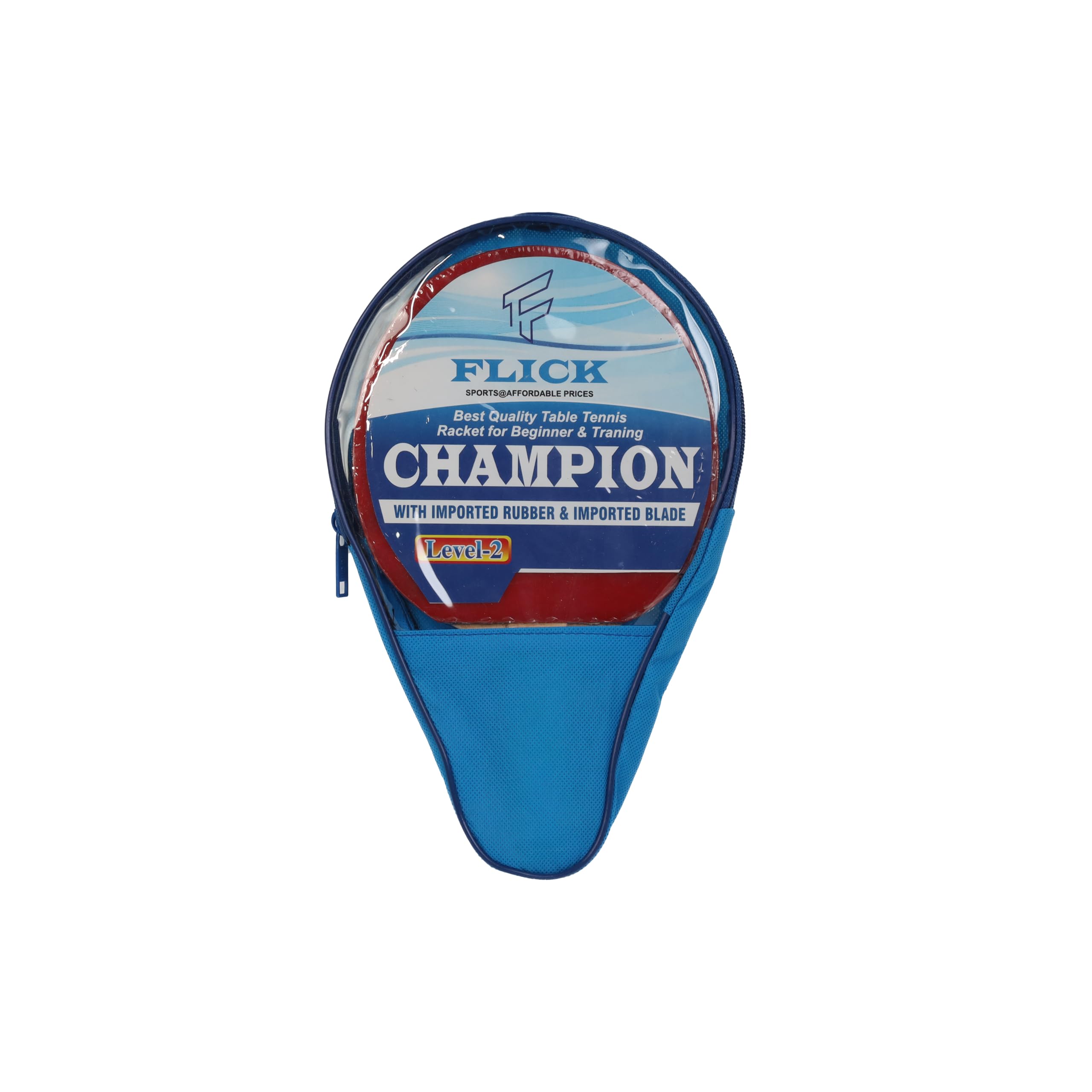 FLICK- Champion 2 Star Table Tennis Racket- T.T.F.I. Approved, Professional Grade, Includes Cover- Exceptional Performance & Precision in 1 Racket (B0CQCY6TV8) Amazon Price History, Amazon Price Tracker