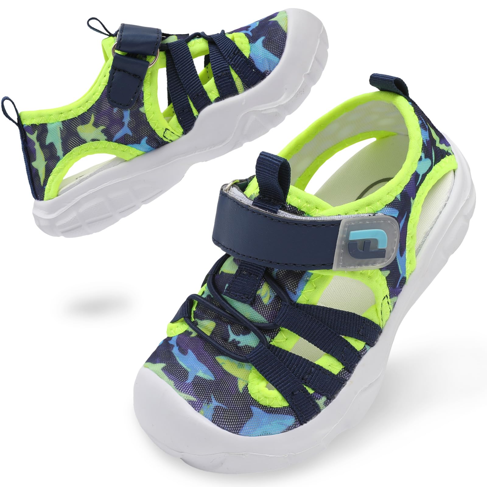 JOINFREE Toddler Boys Girls Water Shoes Breathable Qucik Dry Sport Beach Sandals Lightweight Barefoot Flexible — view 11