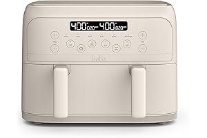 Bella 4 Qt TriZone Air Fryer with EverGood Ceramic Nonstick Coating