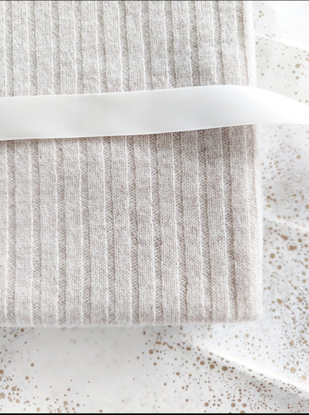 100% Fine Merino Wool Baby Blanket, Very Soft, Recieving Blanket, Swaddle, 100cm×60cm, Lightweight and Warm, Wool Baby Blanket, Oat.