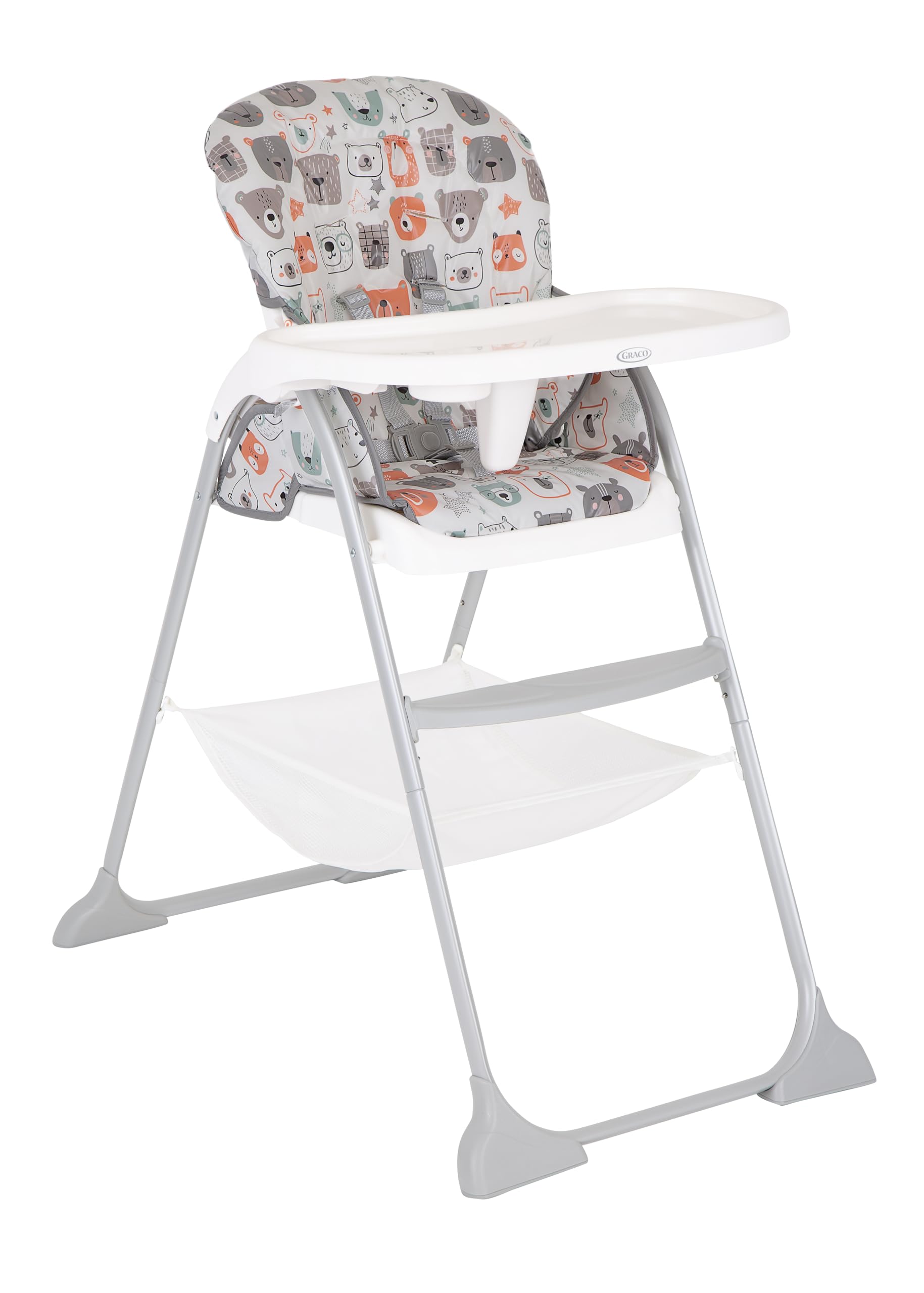 Graco SnackEase Trona de plegado rápido, reclinable, de los 6 meses a los 3 años aproximadamente (máximo 15 kg), estampado Up & Away