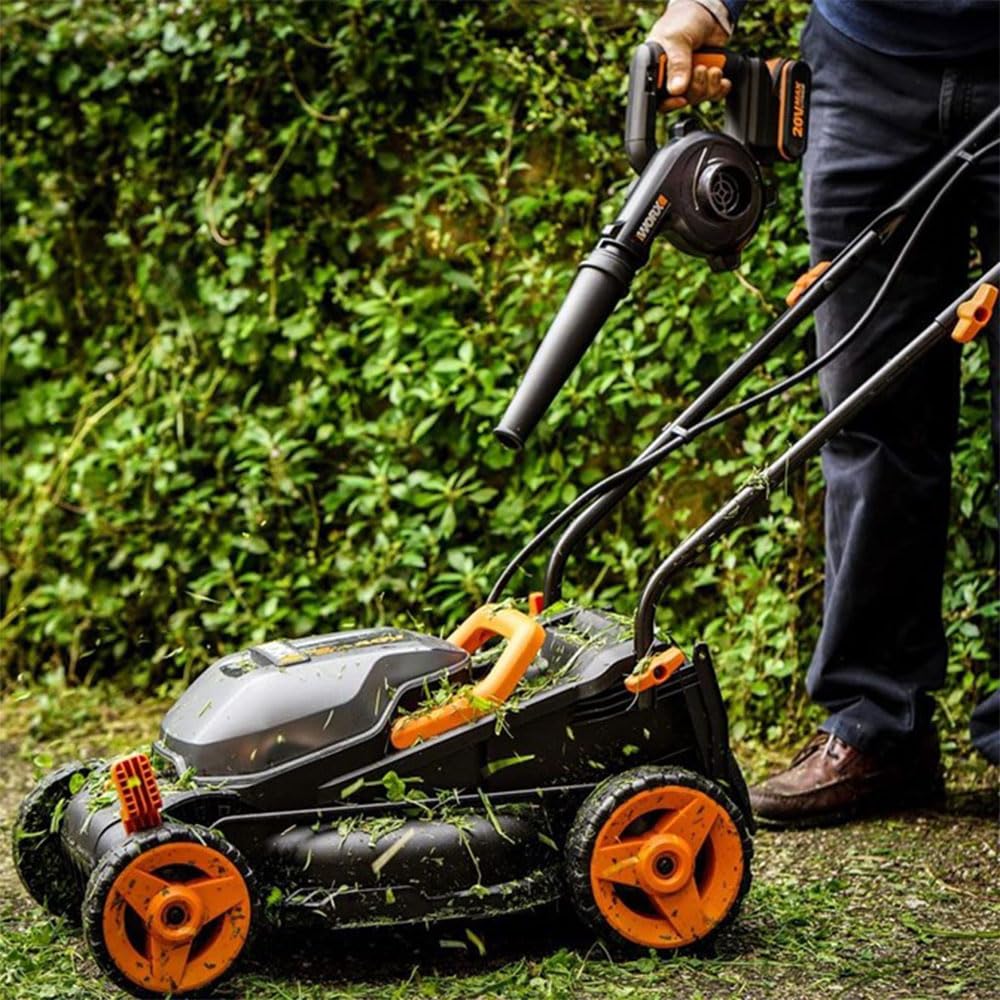 WORX Soplador Ligero 20V Máx. | PowerShare | WX094.9 | No Incluye batería ni Cargador| | 3 velocidades, ergonómico y Potente | Ideal para soplados de Taller Negro