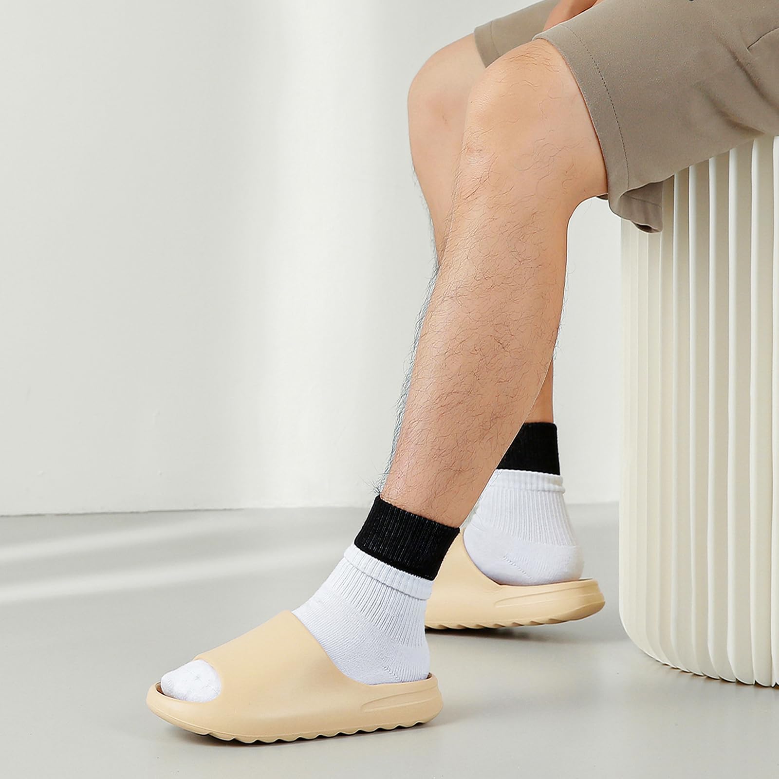 Jesindr Ciabatte Uomo Donna Estive Mare Pantofole Cozy Slides Casa Foam Slide Piscina Scarpe Nuvola Slippers Gomma Sliders Estivi Sandali