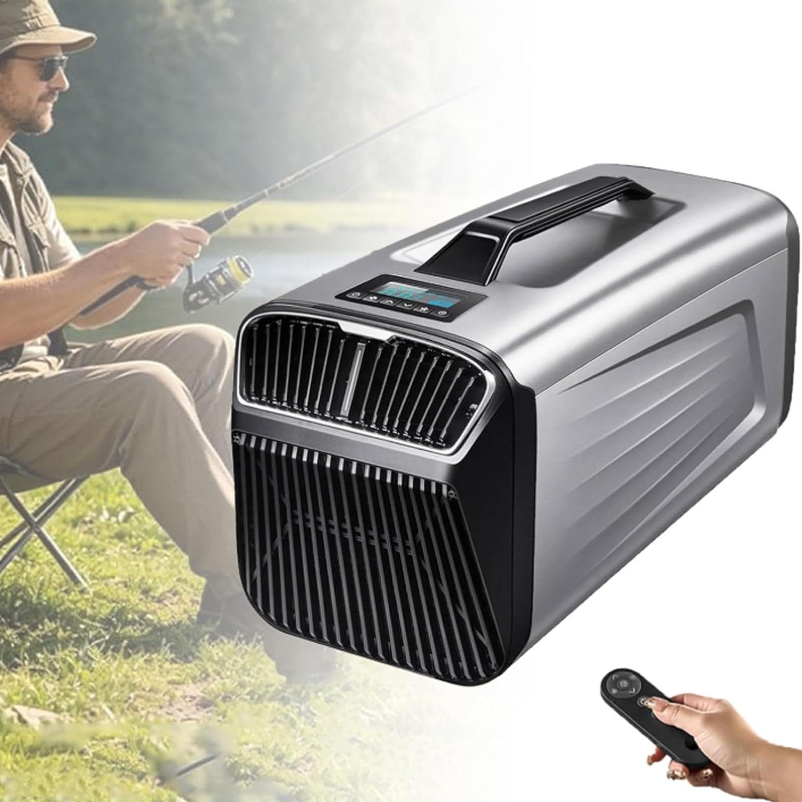 Klimatyzator kempingowy 5200 BTU, 400 W przenośny klimatyzator ze sprężarką, niskie zużycie i cicha praca do namiotu, kampera, furgonetki, ciężarówek i małych pomieszczeń