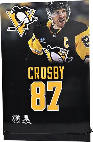Miniatura 9 de McFarlane Toys - Figura posada de Sidney Crosby (Pittsburgh Penguins) de la NHL de 7 pulgadas, Picks deportivos de McFarlane