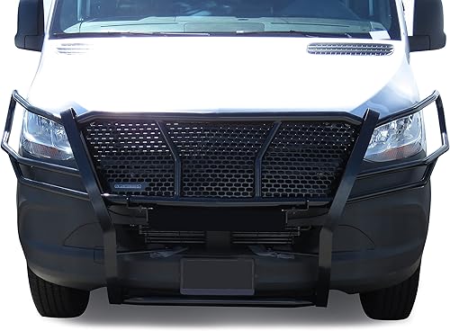 Miniatura 3 de Black Horse - Cepillo de rejilla resistente modular negro compatible con Dodge Sprinter/Mercedes Benz 1500/2500/3500-RU-DOSP19-B 2019-2025