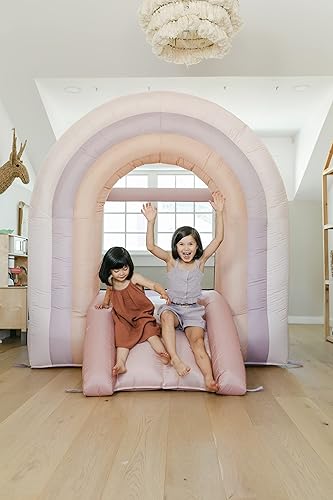 Miniatura 9 de SMOL Inflable para interiores y exteriores casa de rebote rosa para niños de 3 a 8 años casa inflable para niños casa de salto para niños con