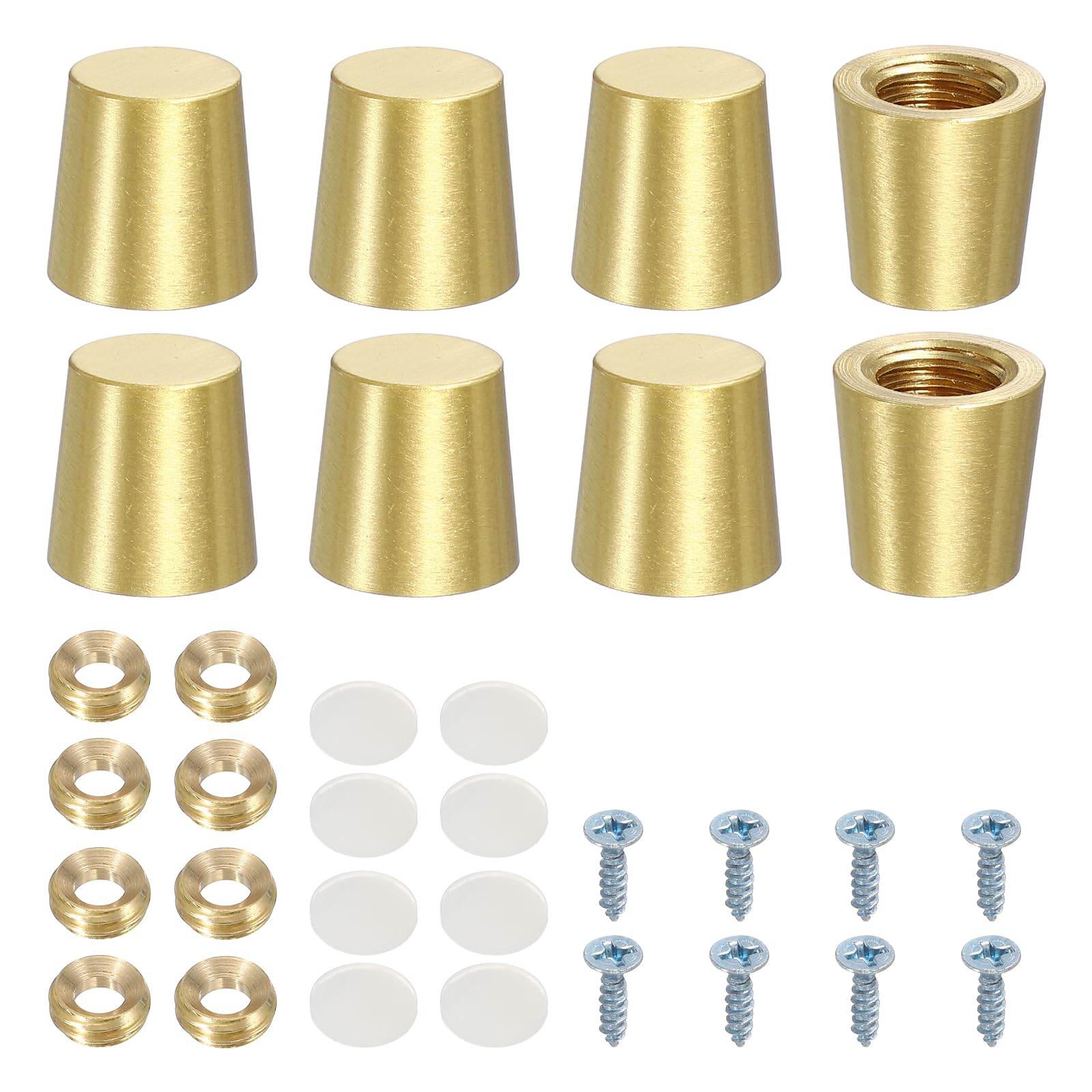 Patas de latón para tabla de cortar con herrajes para manualidades en madera