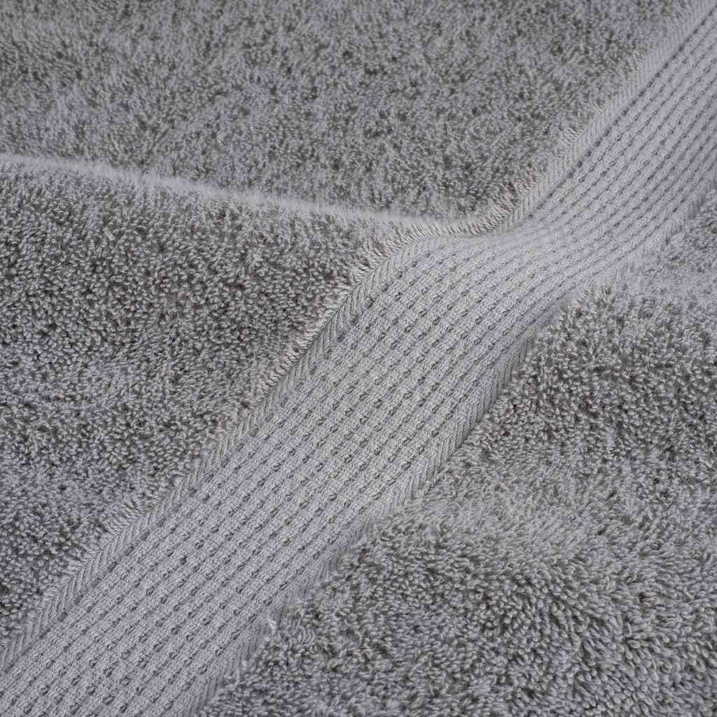 12-częściowy zestaw ręczników SOLUND szary, ze 100% bawełny 600 g/m², z myjką, ręcznikiem do rąk, dla gości, ręcznikiem pod prysznic, do sauny, sportu, hotelu, wellness