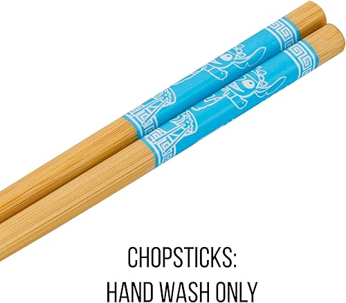 Miniatura 58 de Silver Buffalo - Cuenco con palillos para arroz, fideos o ramen, de cerámica, modelo Hogwarts Railways con escudo, de Harry Potter, apto