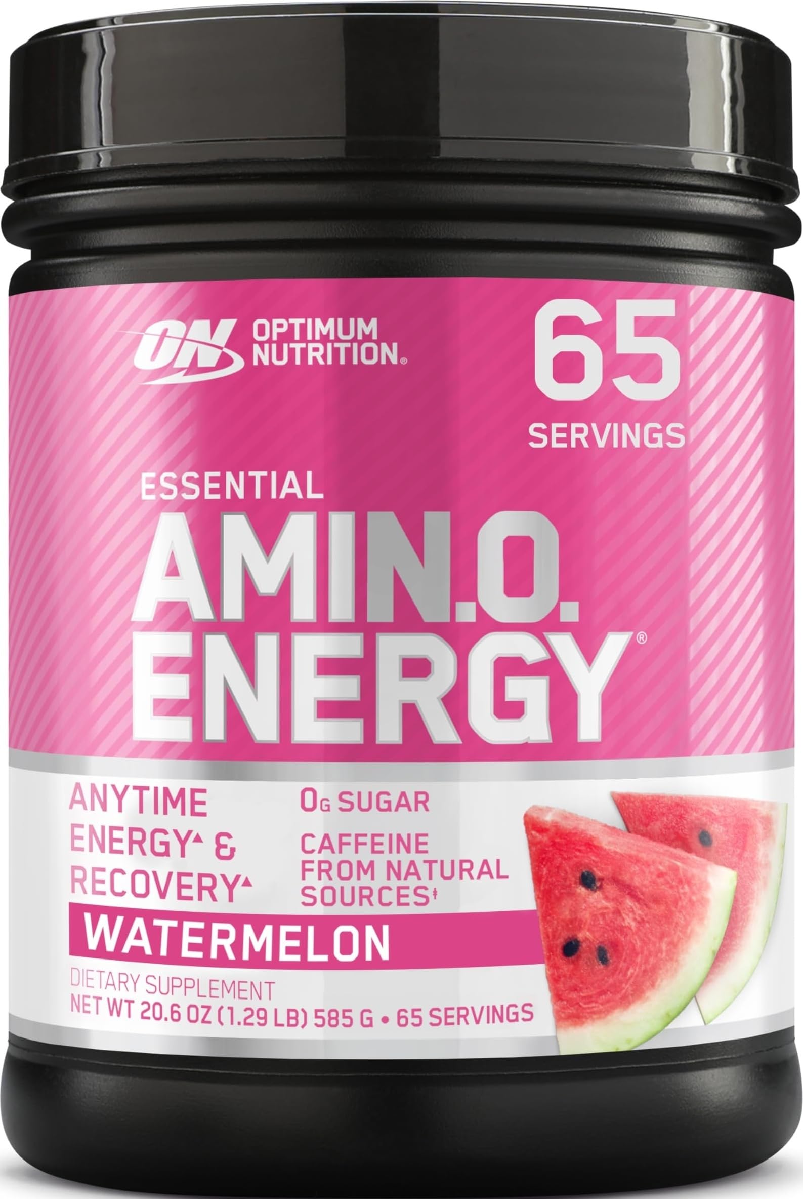 Optimum Nutrition Amino Energy Powder, Watermelon, 1 LB Watermelon 1.29 Pound (Pack of 1)