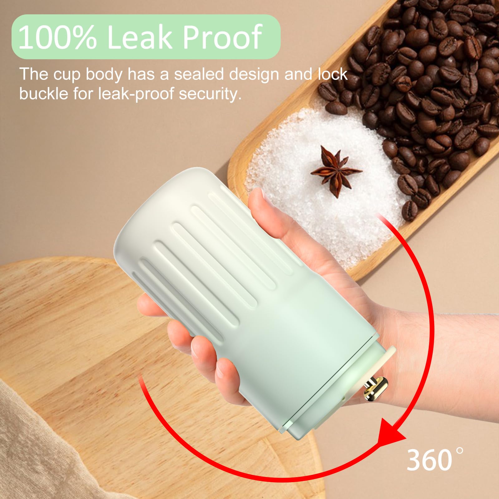 Homealexa Coffee Cup Travel Mugs, Vacuum Insulating Cup 316 Stainless Steel, LED Touch Screen Temperature Gauge - Image 3