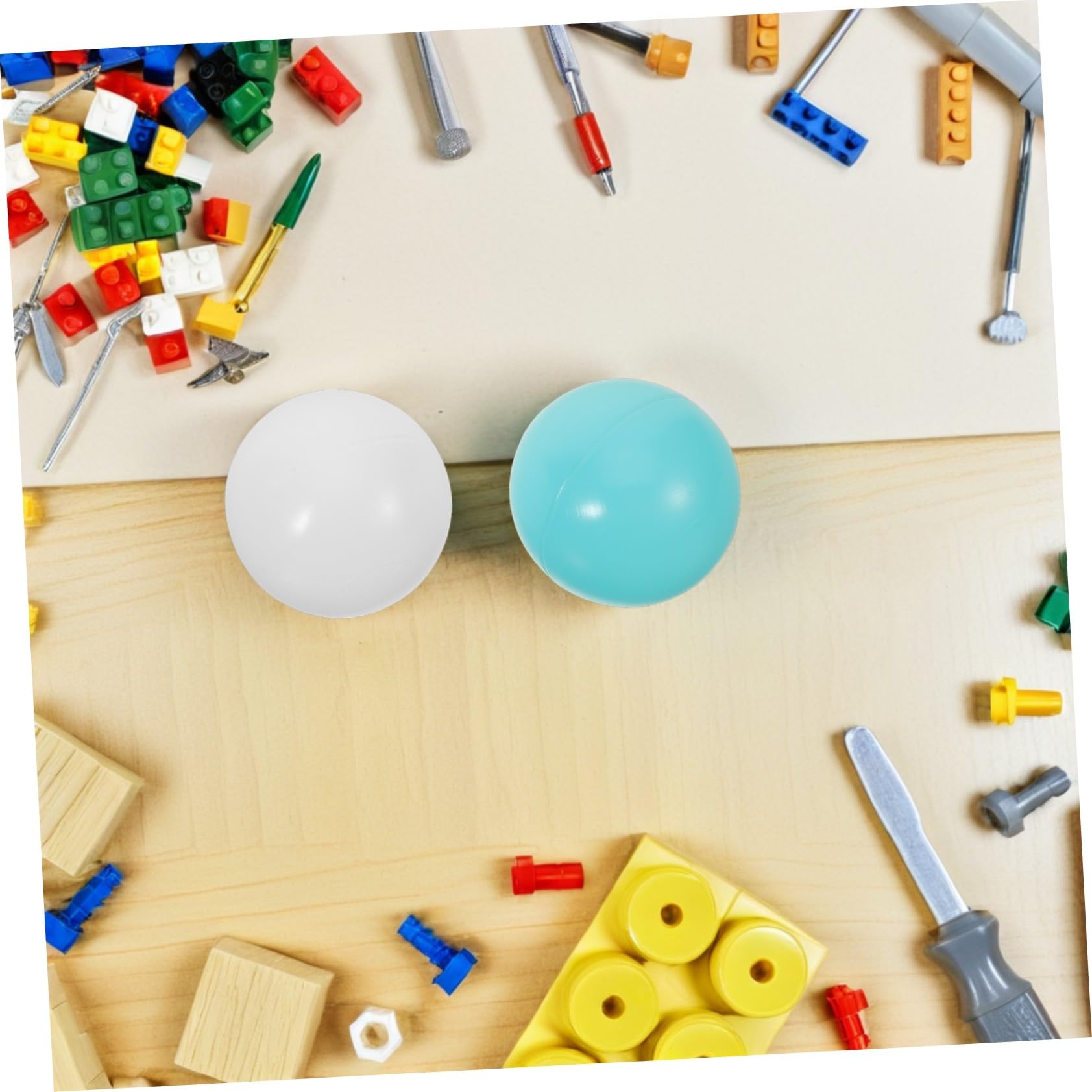 Bolas para Piscina Infantil 100 Piezas de Plástico Verde y Blanco