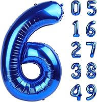 Vista 140 de Globos con números con estampado de vaca, globos de 40 pulgadas del número 0-9 (cero-nueve), globo de vaca para suministros de fiesta de cumpleaños