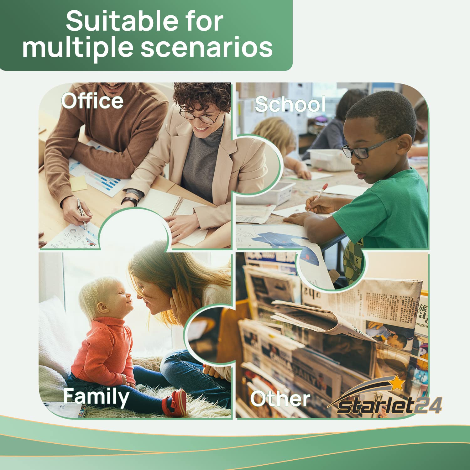 Starlet24 20x cartucce 502XL compatibili con Epson 502XL 502 XL Multipack per Expression Home XP-5100 XP-5105 XP-5150 XP-5155 Workforce WF-2860 WF-2865 WF-2880 WF-2885