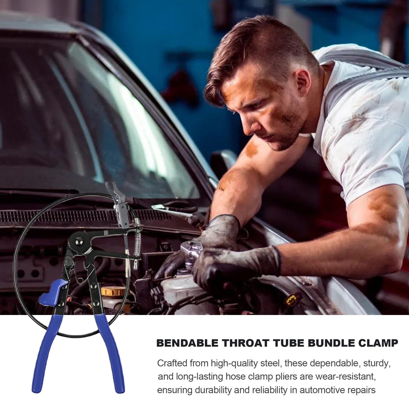 Alicates para mangueras automotrices,Alicates para abrazaderas de mangueras automotrices - Alicates para quitar mangueras flexibles,Kit de extracción de abrazadera de manguera, herramienta de abrazade
