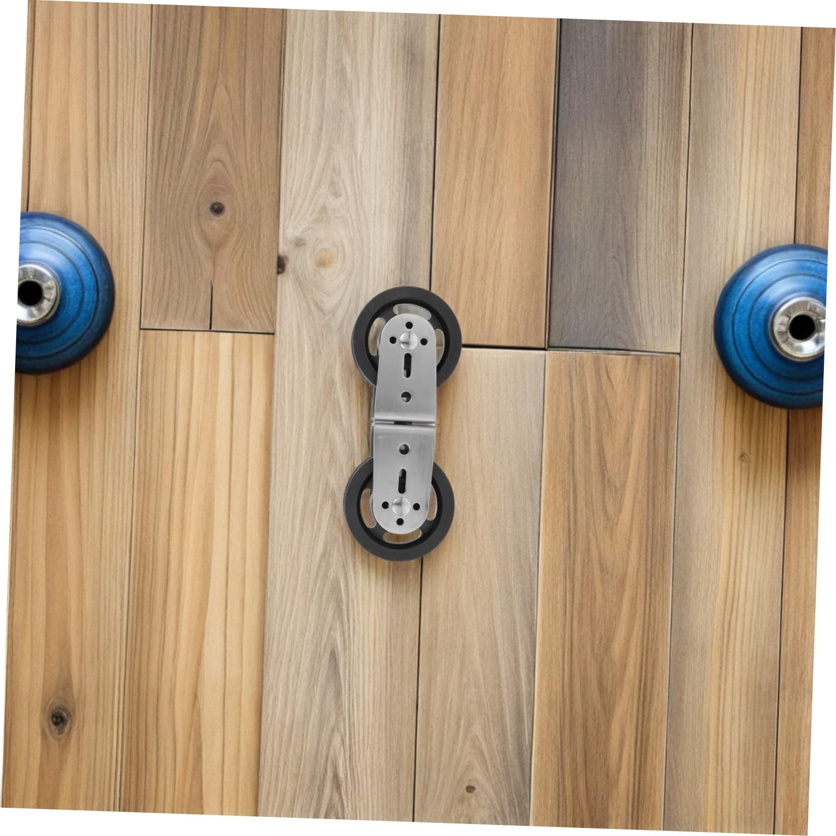 Mikinona 2 Stück Doppelrollen Fitnessgerät aus Edelstahl und Kunststoff mit 8-förmigem Doppelrollensystem Geräuscharme Umlenkrolle für Heimfitness Seilzugsystem und Krafttraining