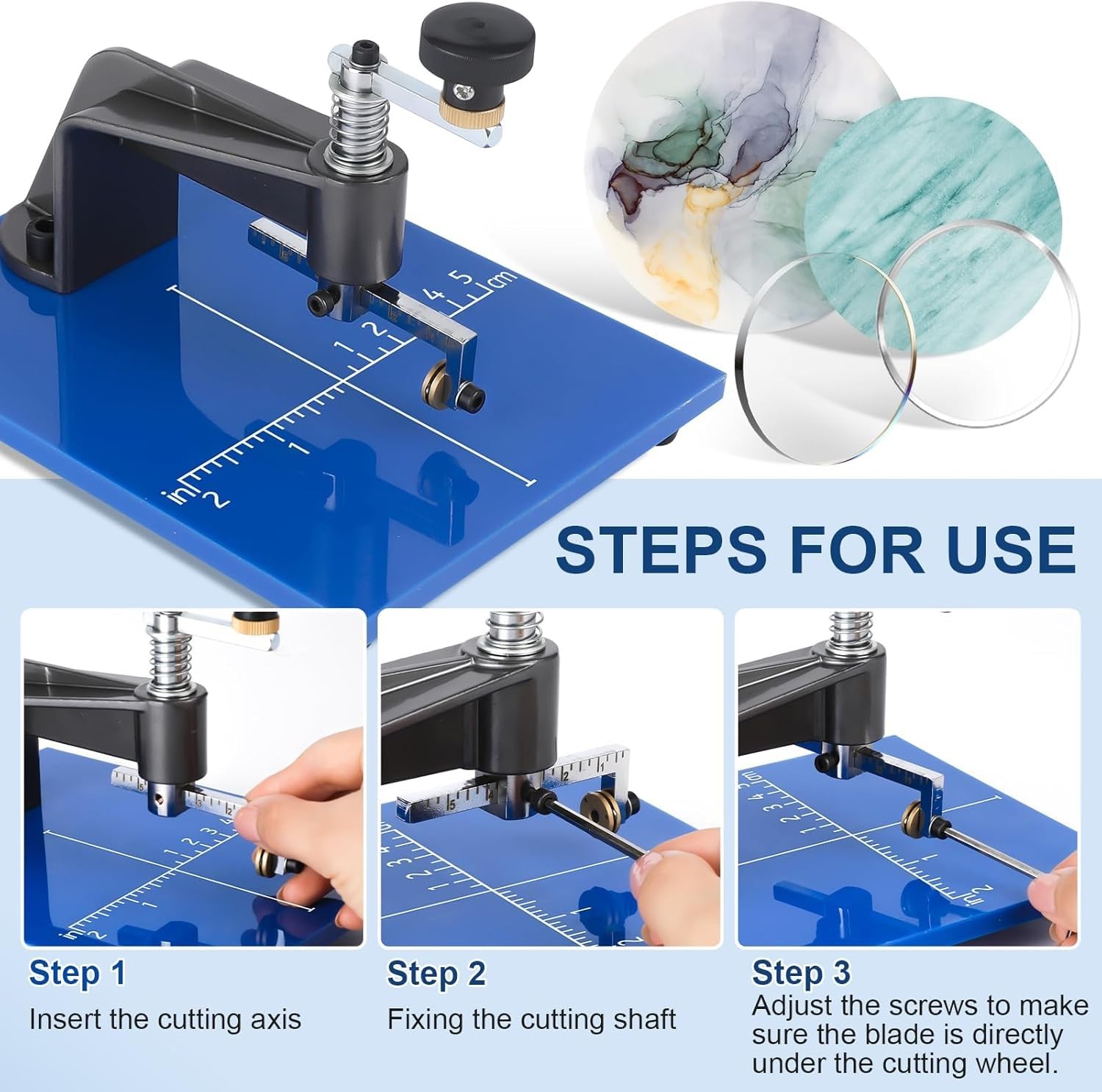 Verstellbare Glasschneider für präzises Schneiden, ideal für Buntglas, Mosaik und DIY Handwerk – perfektes Werkzeug für Künstler und Bastler