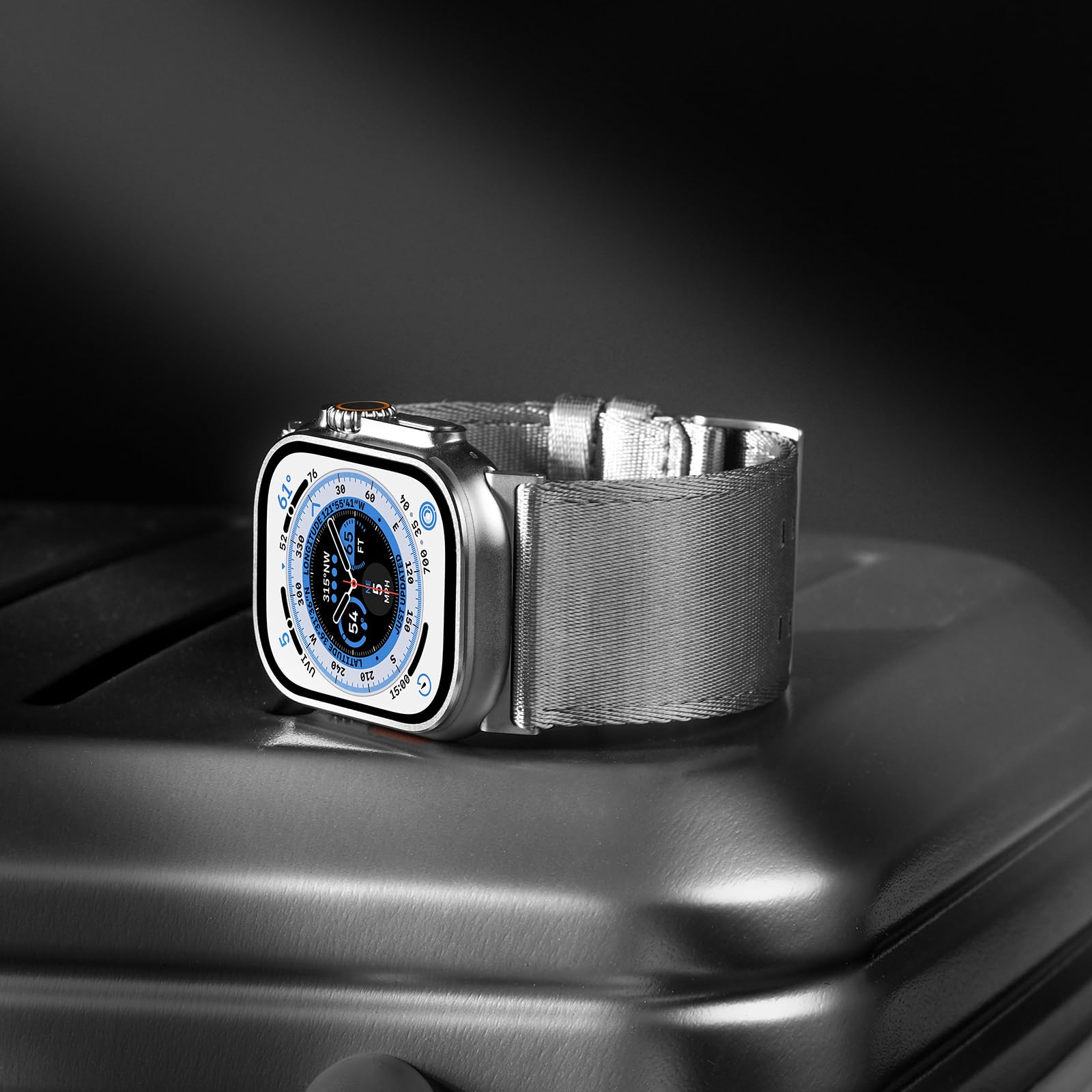 Tefeca Cinturino Dual Series compatibile con Apple Watch Ultra 2/Ultra 49 mm, Serie 10 46 mm, Serie 9/8/7 45 mm, SE2/SE/6/5/4 44 mm