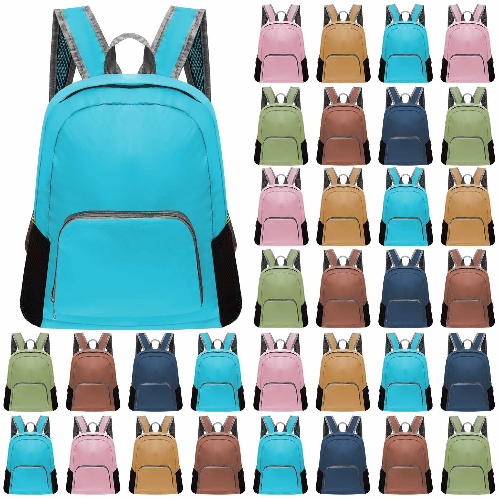 48 Pcs Back Packs in Bulk for Kids Classic Bookbags 17 Inch Colorful Basic Back Packs School Supply Kits for Boys Girls