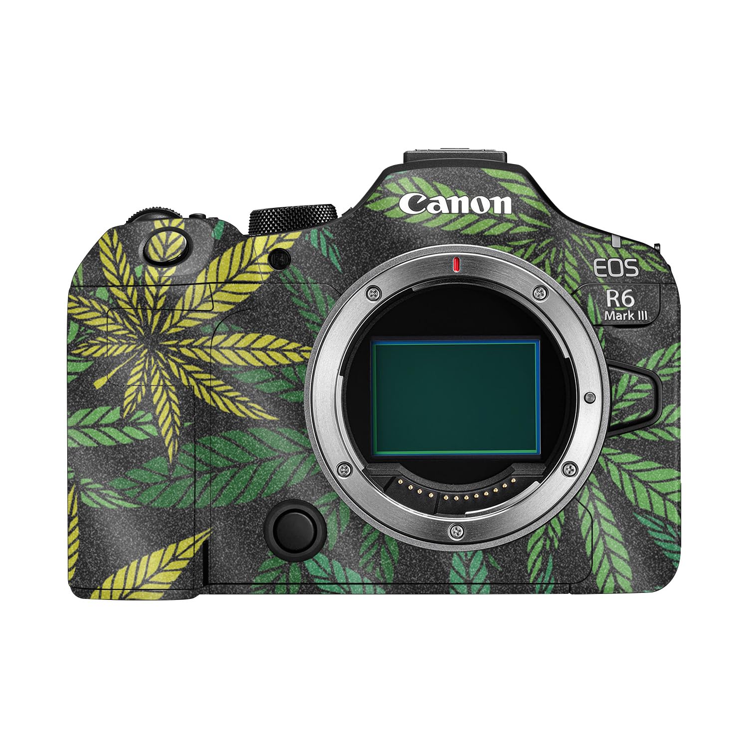 Glossy Glitter Camera Skin Compatible with Canon EOS R6 Mark III (2025) - Cannabis Culture - Premium 3M Vinyl Protective Wrap Decal Cover - Easy to Apply | Crafted in the USA by MightySkins