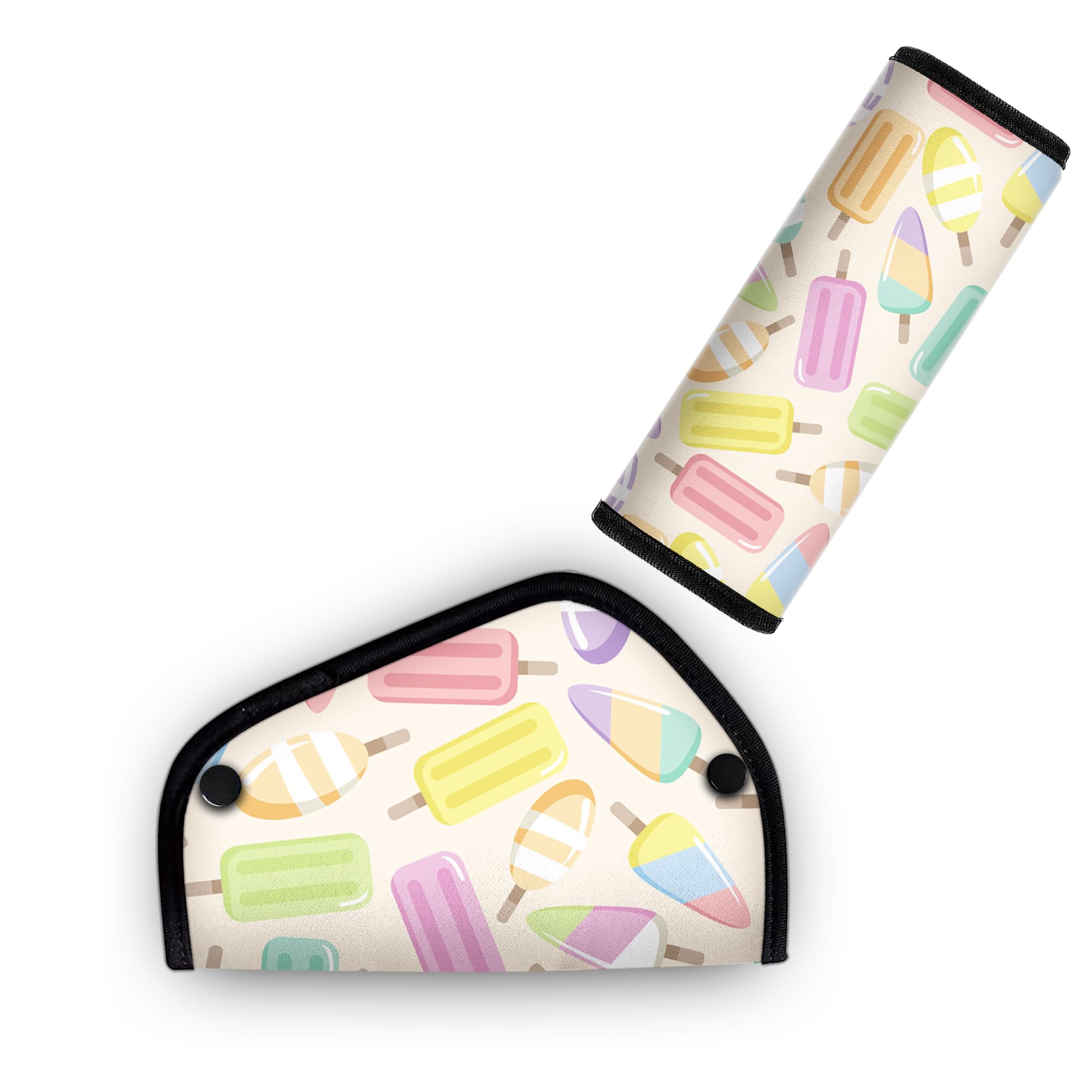 Kid'S Seat Belt Cover Pad, Neck & Abdomen Cushion For Children- Soft And Breathable Straps Cover Support For Booster Seat, Strollers, And High Chairs