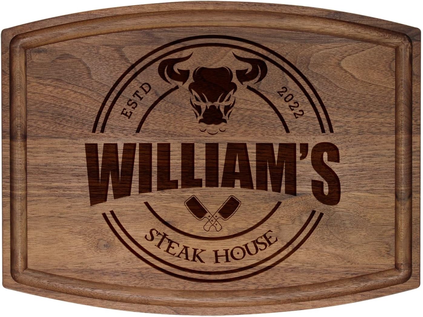 Silveroy Custom Engraved Wood Cutting Boards For Men, Dad or Grandpa - A Gift For Birthday, Father's Day, Anniversary and Christmas - Long Lasting Customized Gift Idea For All Men Who Loves Bbq