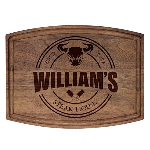 Custom Engraved Wood Cutting Boards For Men, Dad or Grandpa