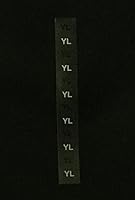 Vista 3 de YL - Calcomanías transparentes de estilo moderno, tamaño de ropa, 3/4 x 6 pulgadas, 200 etiquetas en rollo