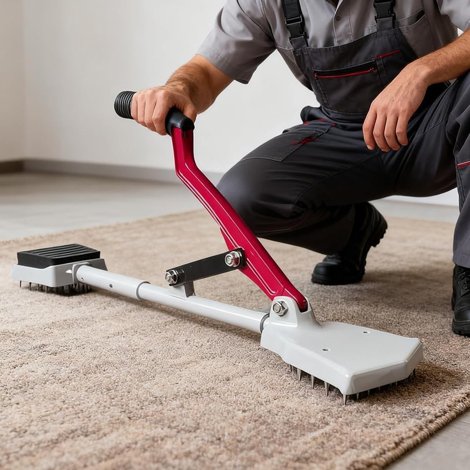Cet Outil Manuel de Pose de Moquette, à Verrouillage en Une Seule étape, Permet Une Installation sans Genou jusqu'à 80 cm et Convient aux hôpitaux, écoles, Appartements et Villas.
