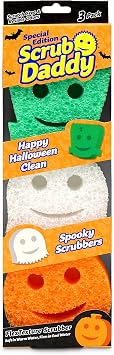 Scrub Daddy Sponge - Halloween - Non-Scratch Scrubbers for Dishes and Home - 3ct