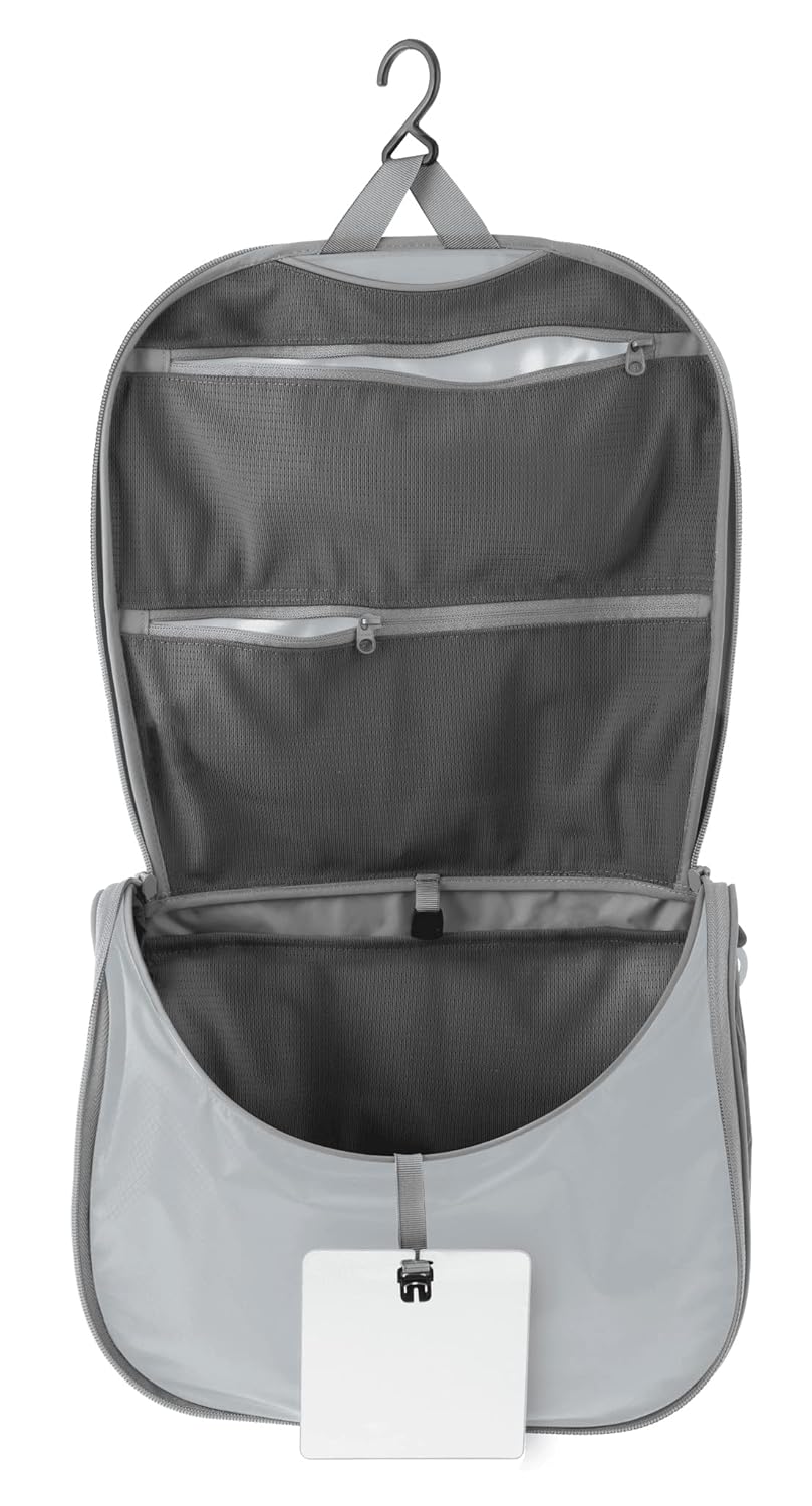 Sea to Summit Large Hanging Toiletry Bag Travel Organizer for Men and Women HighRise Grey