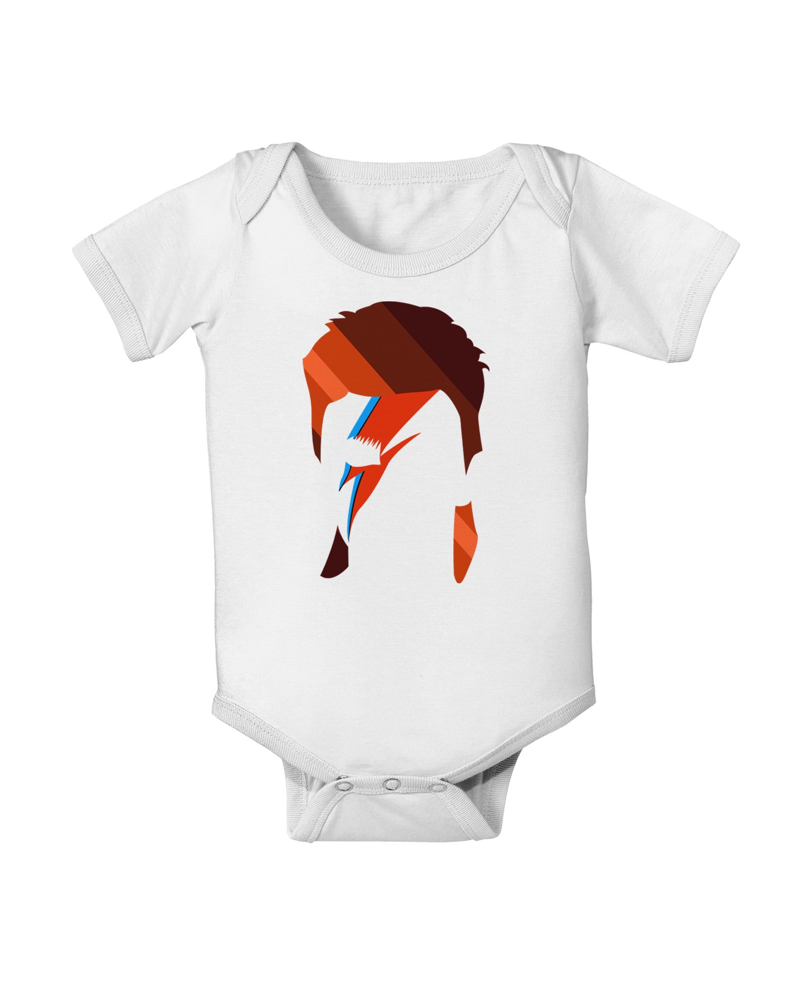 TOOLOUD Star Man Baby Romper Bodysuit (6-Month, White)