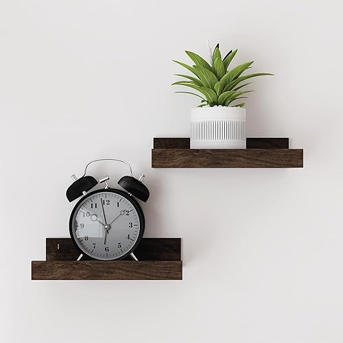 Miniatura 14 de Estantes Flotantes para Decoración de Pared, Estante de Almacenamiento Largo Montado en la Pared para Dormitorio, Sala de Estar, Baño, Cocina,