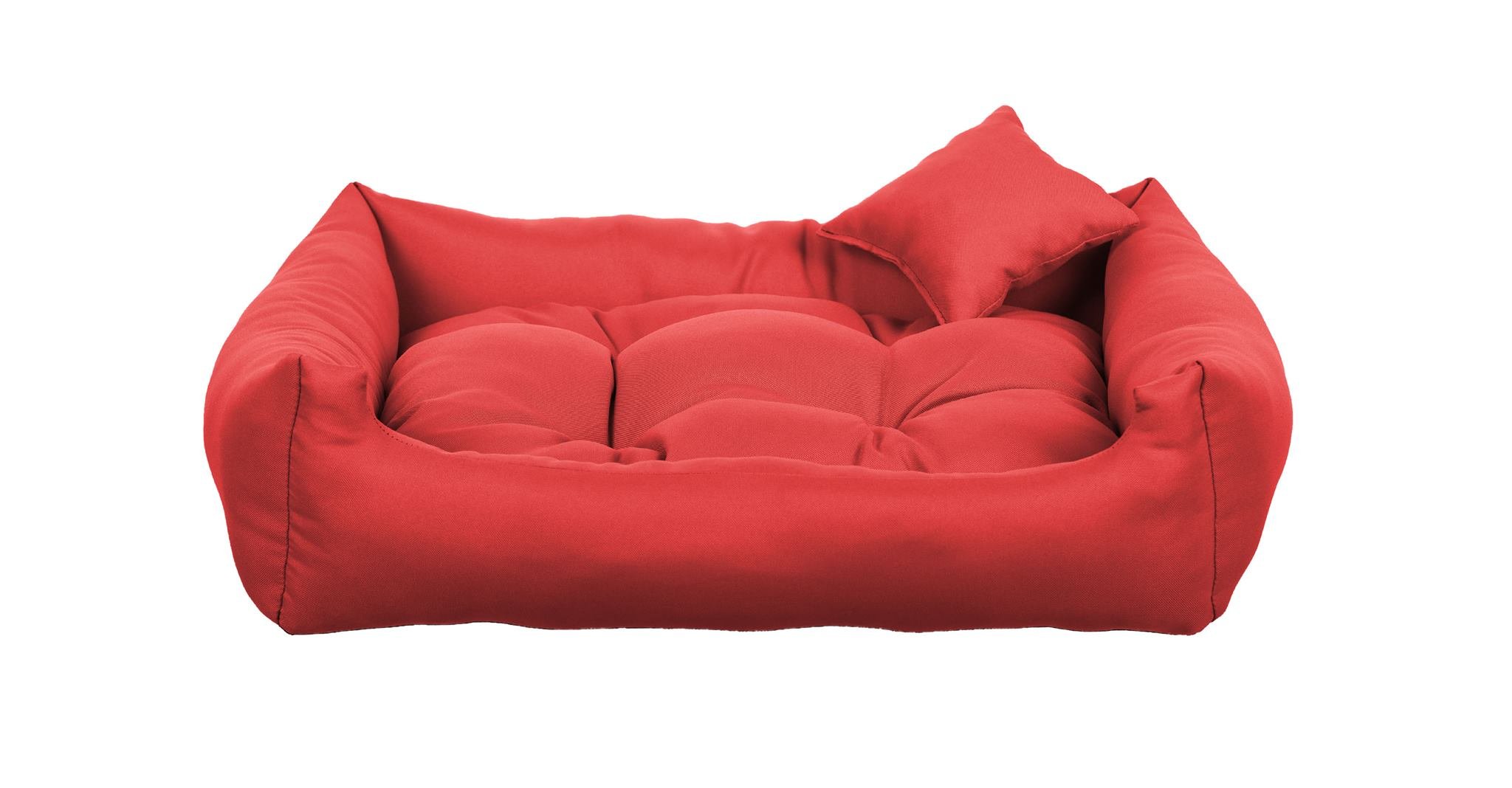 Lit pour chien douillet au salon canapé Gutekissen rouge