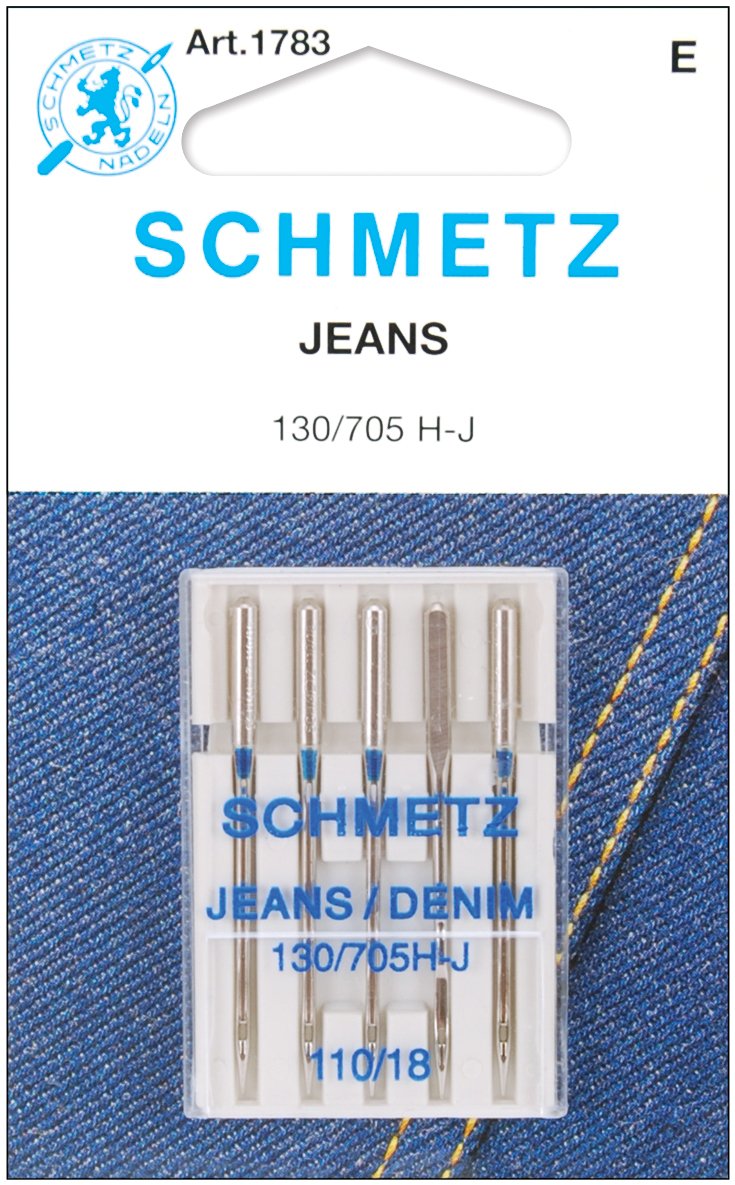 Euro-Notions 1783 Jean and Denim Machine Needles, Multi-Colour
