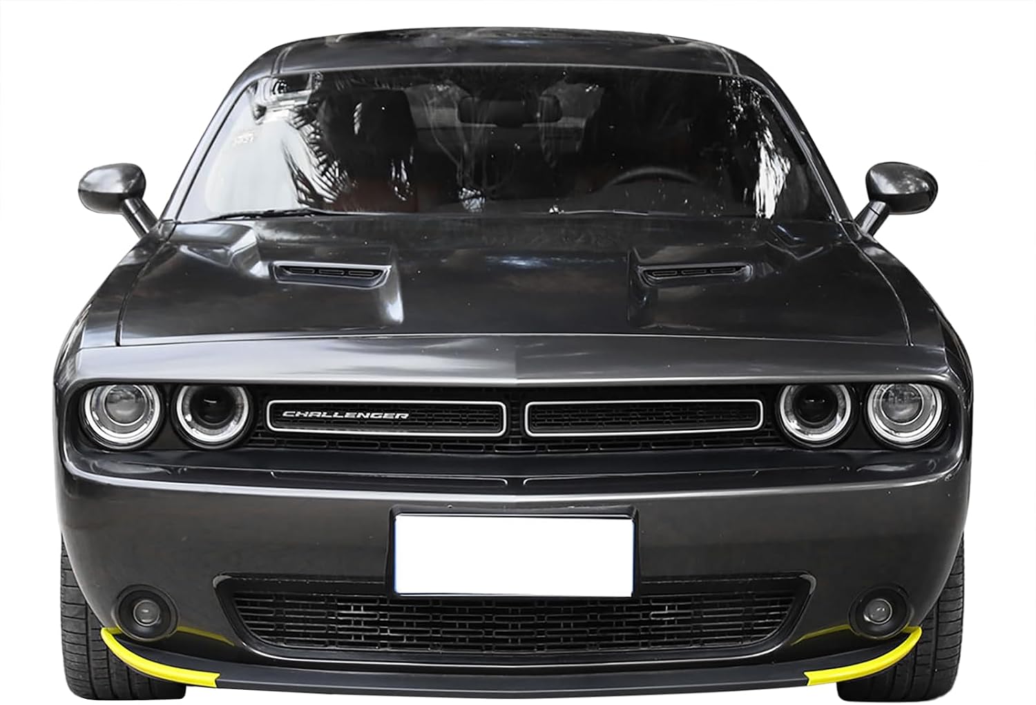Front Shovels Cover Bumper Lip Trim Decal for Dodge Challenger 2015-2026
