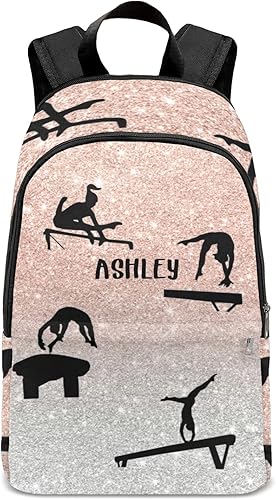 I Love Gymnastics - Mochila unisex de lavanda para niños y niñas, bolsa de viaje de 17.7 pulgadas, diseño 6, Mochilas Daypack