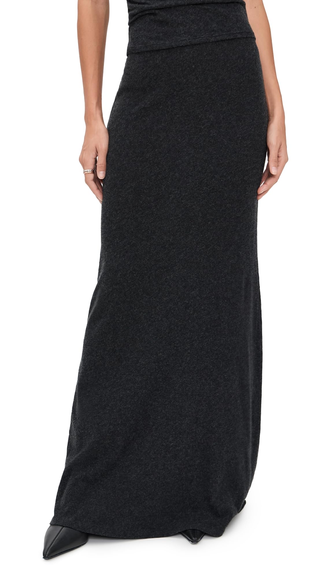 Enza Costa Womens Cashmere Bias Skirt