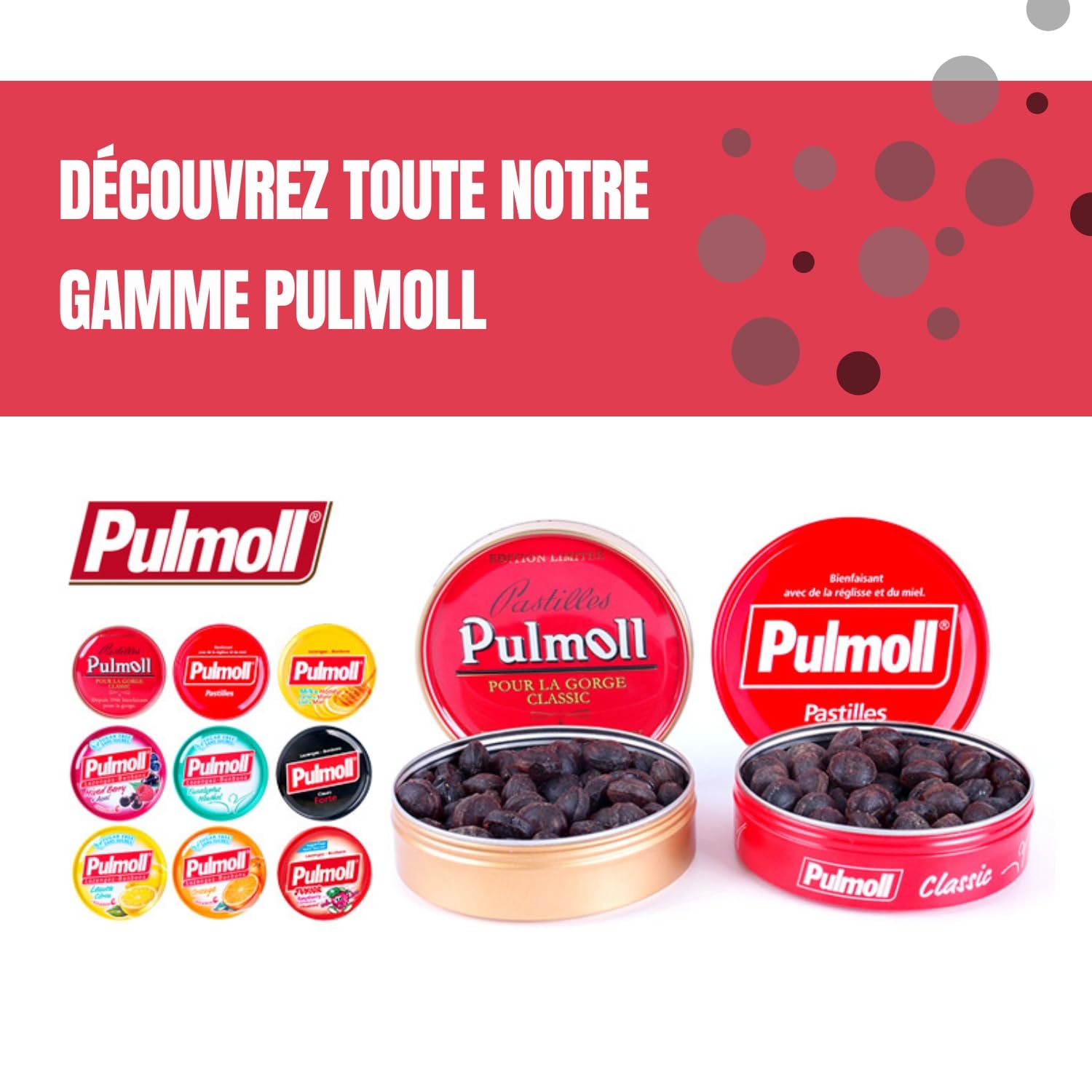 Barquette Pulmoll x10 | Format économique | Depuis 1946 (Classique Retro)