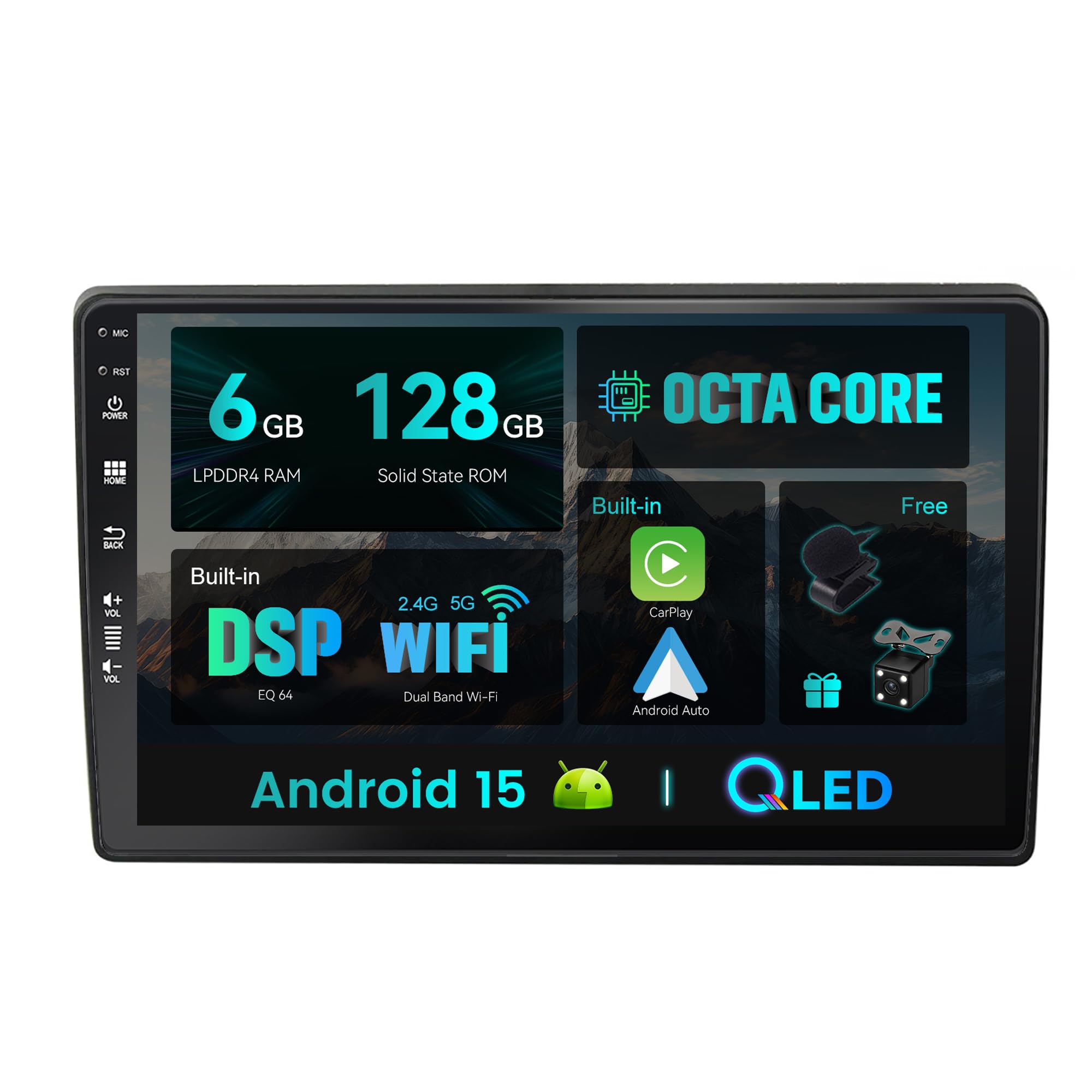 Autoradio Android de 9" para evitar cables molestos en el coche Hyundai I40 con inicio rápido 7