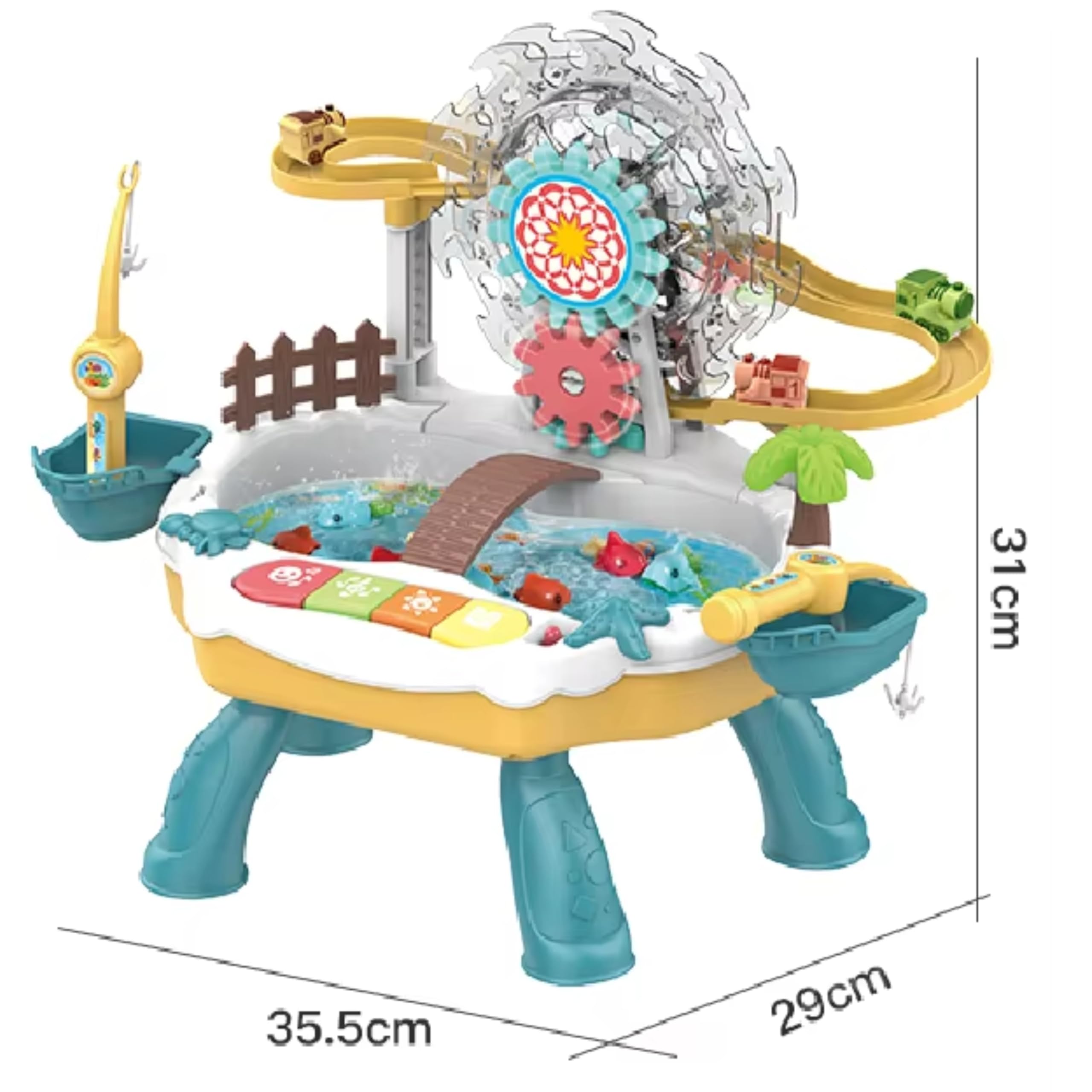 Lumo Brilliant Toys Musical Fishing Game Toy with Slideway