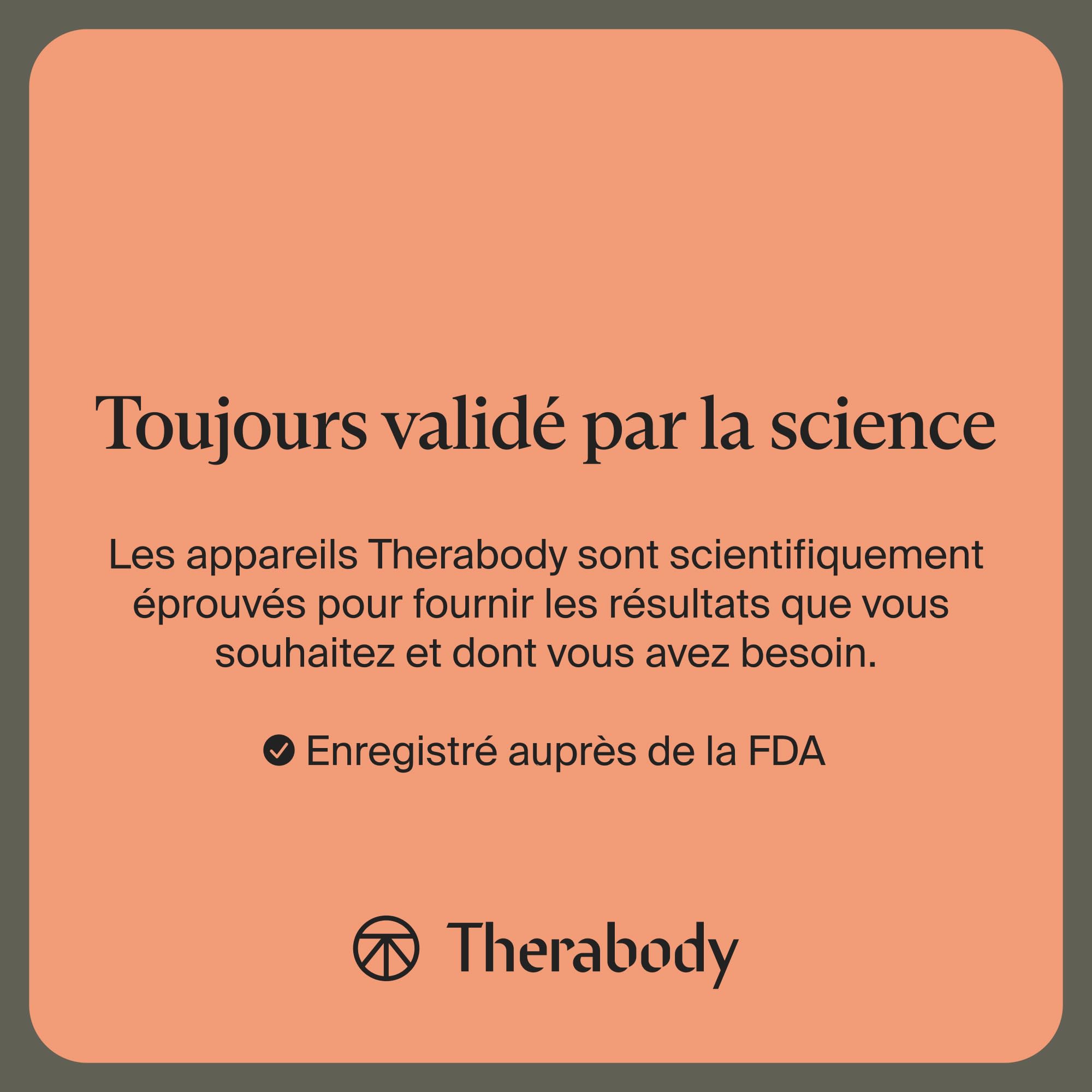 Wave Roller Série Wave - Rouleau vibrant conçu pour le corps et les grands groupes musculaires - Conçu pour les athlètes - Doté de 5 fréquences de vibration personnalisables dans l'appli Therabody