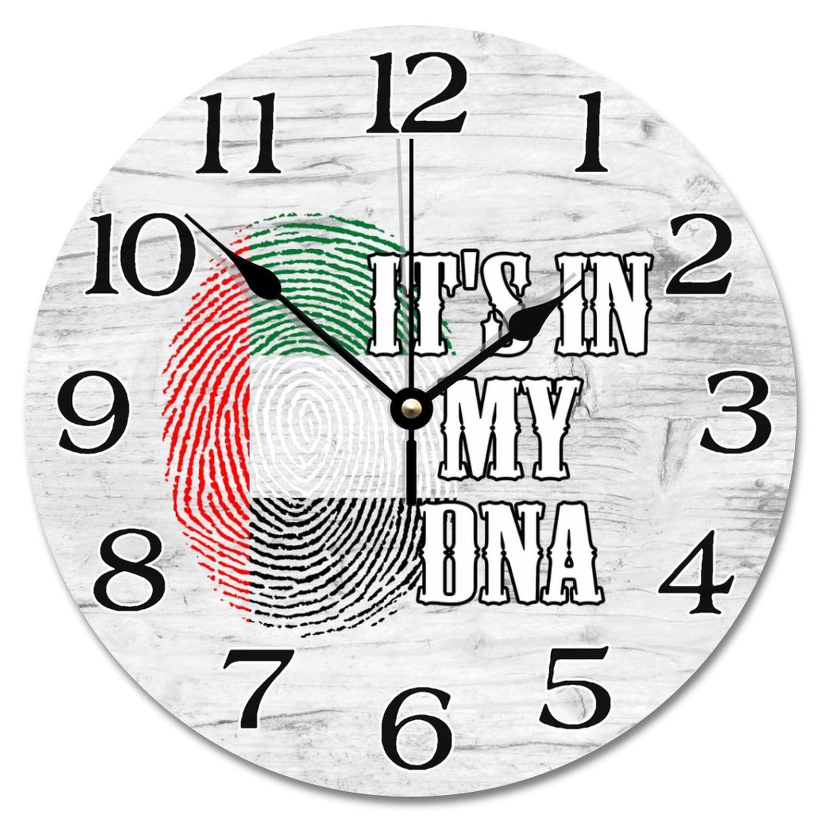Horloge murale vintage Émirats arabes unis pour mur vide grand format