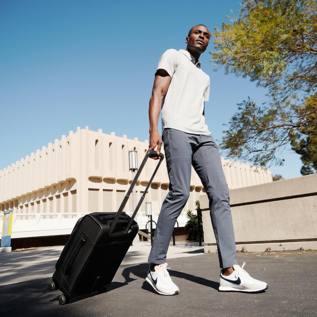 Western Rise Men's Evolution 2.0 Slim Straight Fit Lightweight Water and Stain-Resistant Stretch Performance Pants, Blue Grey, Size 36W x 30L - Image 3