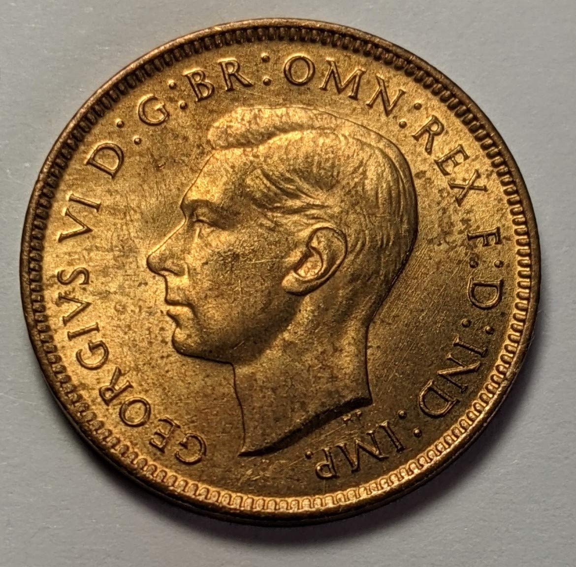 Amazon.com: 1944 GB 喬治六世英國遠方硬幣,適合收藏家/幾乎未流通/ AU : 藝術古董收藏