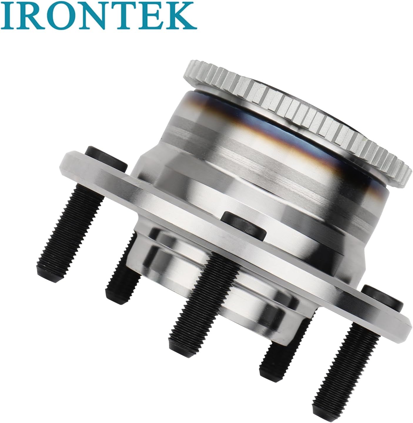 IRONTEK Rear Wheel Hub and Bearing Assembly 512271 Compatible for Lincoln 07-12 MKZ/06 Zephyr, for Ford 06-12 Fusion/03-08 Mazda 6/06-11 Mercury Milan, W/ABS 5 Lugs FWD Wheel Hub Assembly 2 PCS