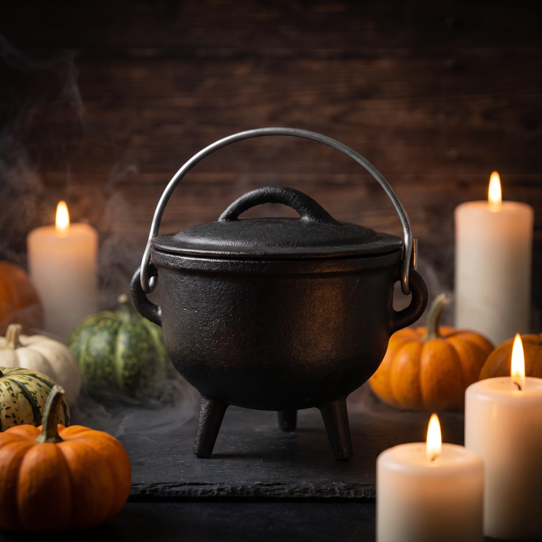 Alipis Halloween Mottoparty aus Eisen, Dreibeinig, Schwarz